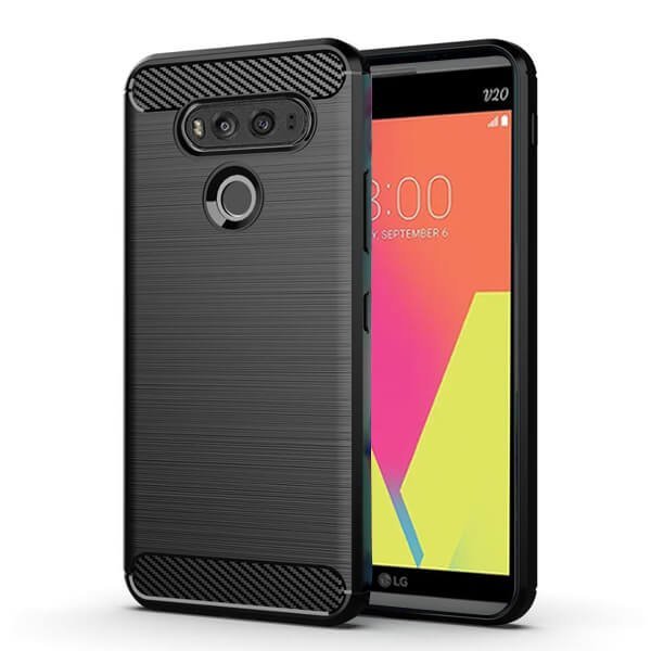 LG V20 Case Shockproof Heavy Duty Rugged Anti Knock Back Cover (Black)